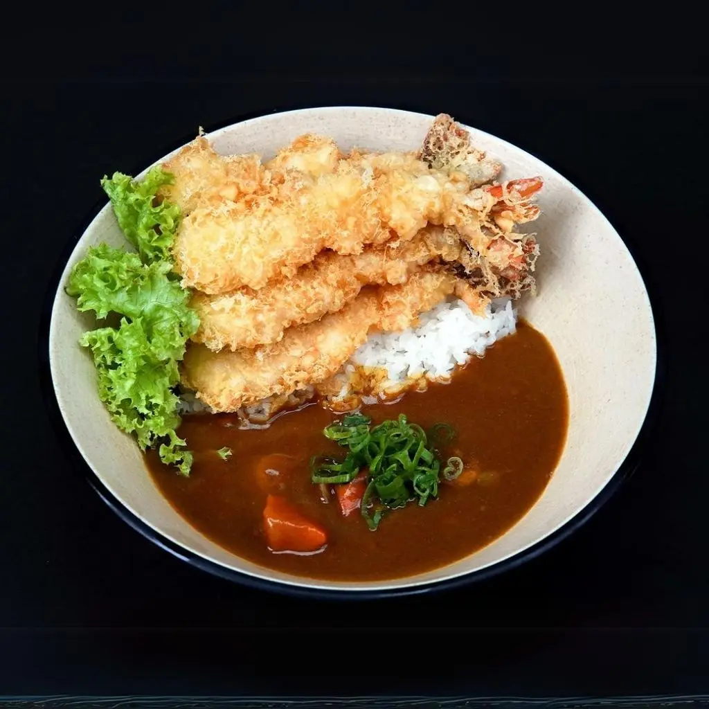 Curry Tempura With Rice